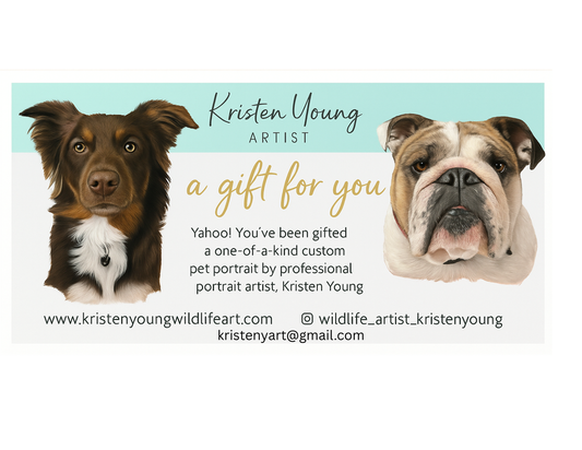 Pet Portrait Gift Certificates